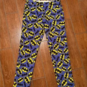 OppoSuits Blue and Yellow Batman Logo Dress Pants